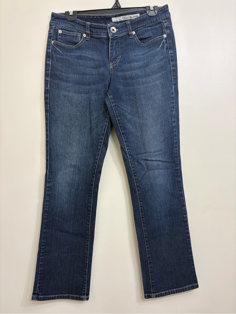 DKNY Women's Boot Cut Jeans in Dark Indigo Wash